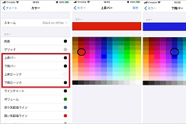 MT5アプリ チャートの背景色とローソク足の色を変更